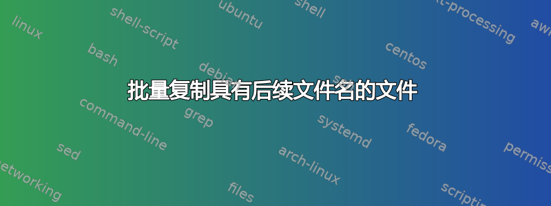 批量复制具有后续文件名的文件