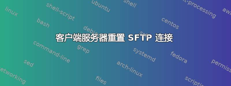 客户端服务器重置 SFTP 连接