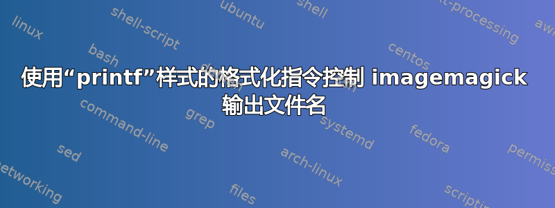 使用“printf”样式的格式化指令控制 imagemagick 输出文件名