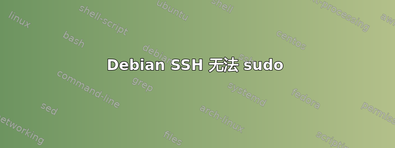 Debian SSH 无法 sudo