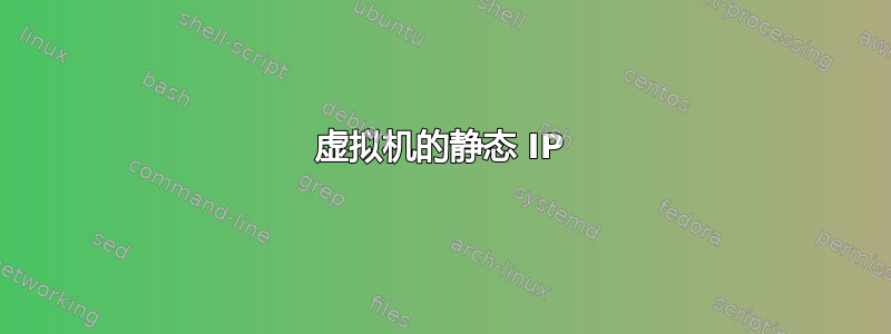 虚拟机的静态 IP