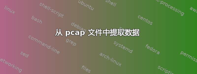 从 pcap 文件中提取数据