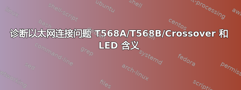 诊断以太网连接问题 T568A/T568B/Crossover 和 LED 含义