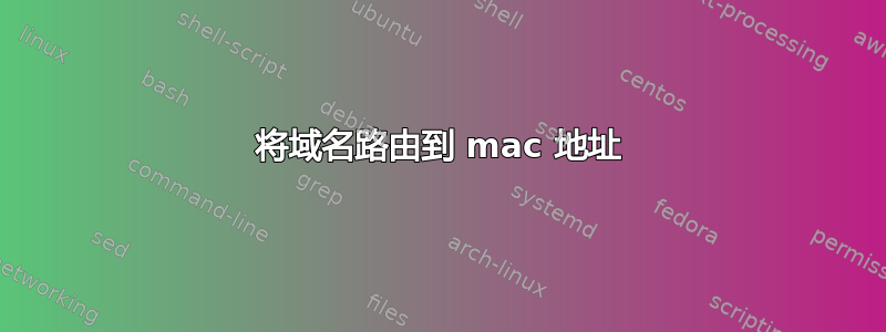 将域名路由到 mac 地址