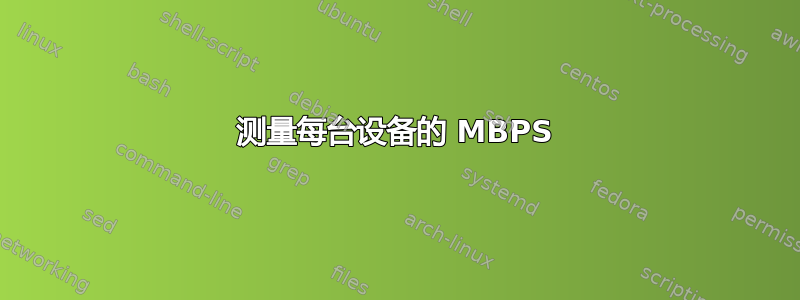 测量每台设备的 MBPS