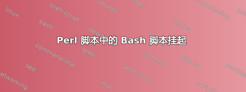 Perl 脚本中的 Bash 脚本挂起