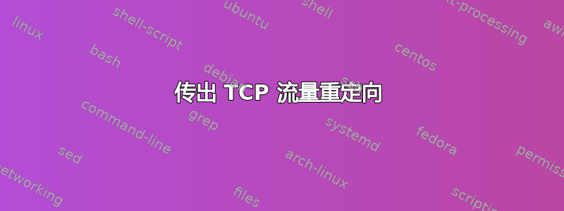 传出 TCP 流量重定向