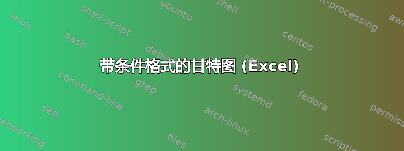 带条件格式的甘特图 (Excel)