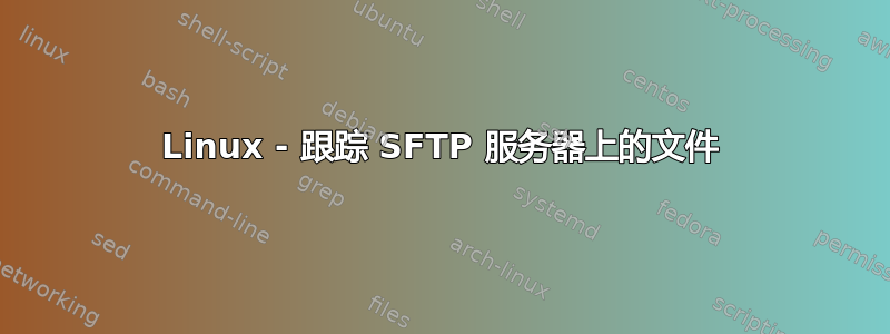 Linux - 跟踪 SFTP 服务器上的文件