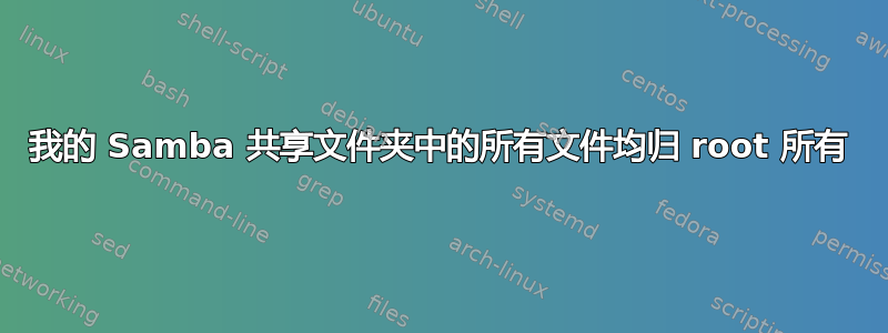 我的 Samba 共享文件夹中的所有文件均归 root 所有