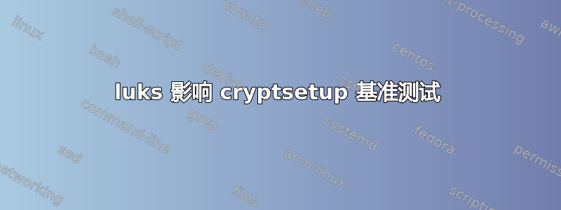 luks 影响 cryptsetup 基准测试