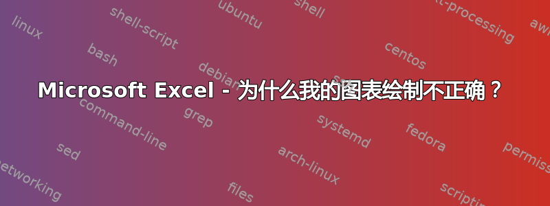 Microsoft Excel - 为什么我的图表绘制不正确？