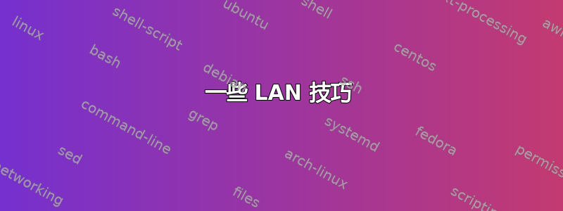 一些 LAN 技巧