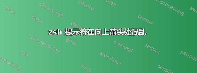 zsh 提示符在向上箭头处混乱