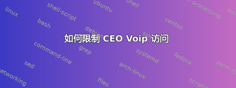 如何限制 CEO Voip 访问