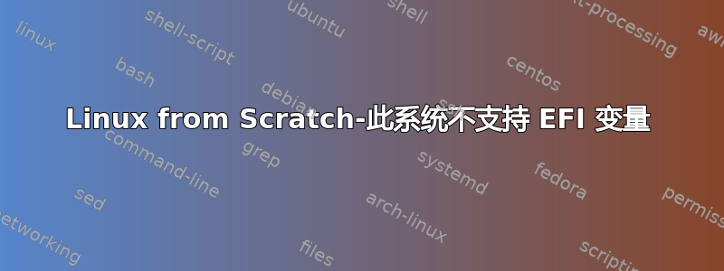 Linux from Scratch-此系统不支持 EFI 变量