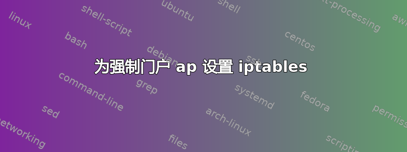 为强制门户 ap 设置 iptables