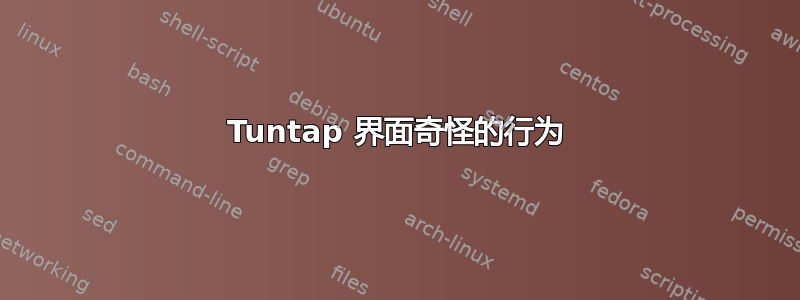 Tuntap 界面奇怪的行为