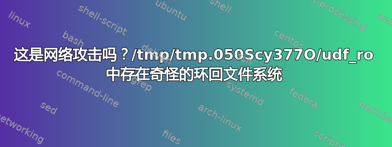 这是网络攻击吗？/tmp/tmp.050Scy377O/udf_ro 中存在奇怪的环回文件系统