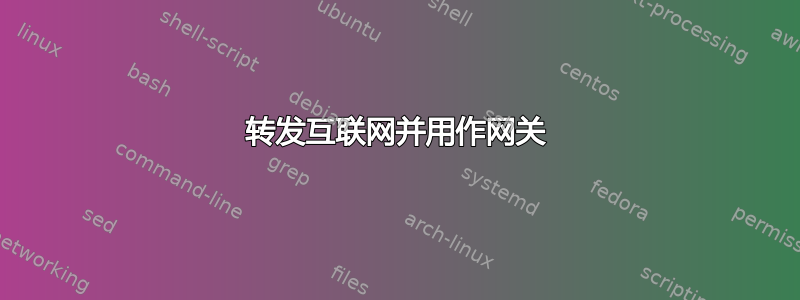 转发互联网并用作网关