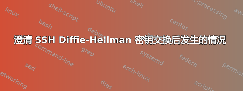 澄清 SSH Diffie-Hellman 密钥交换后发生的情况