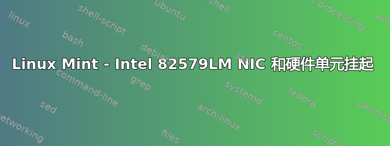 Linux Mint - Intel 82579LM NIC 和硬件单元挂起