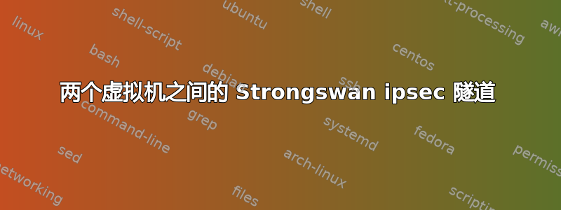 两个虚拟机之间的 Strongswan ipsec 隧道