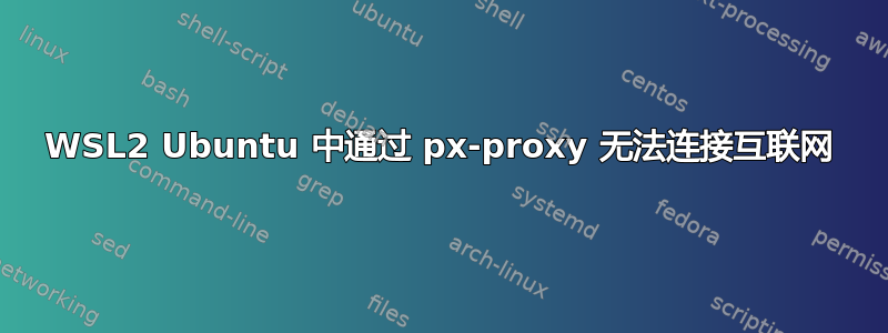 WSL2 Ubuntu 中通过 px-proxy 无法连接互联网