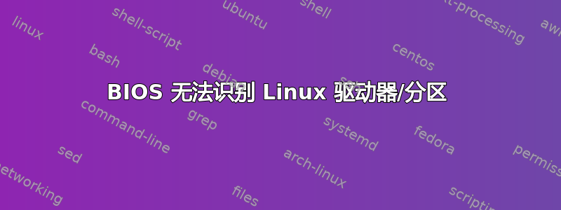 BIOS 无法识别 Linux 驱动器/分区