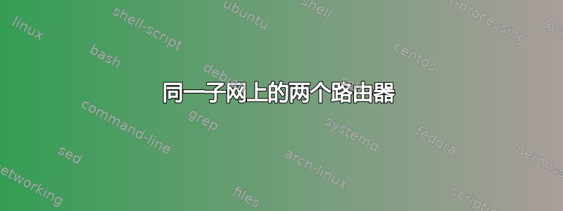 同一子网上的两个路由器