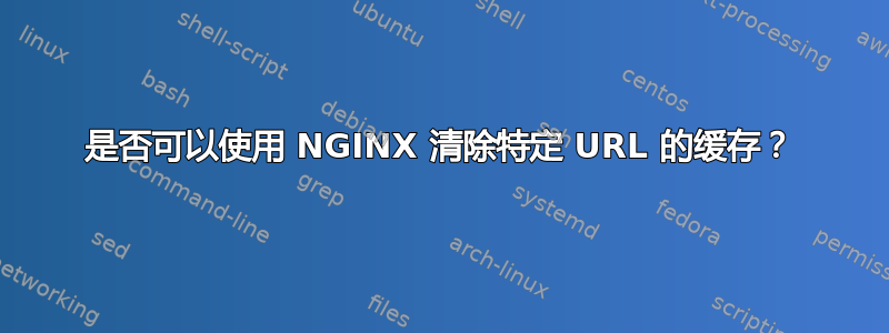 是否可以使用 NGINX 清除特定 URL 的缓存？