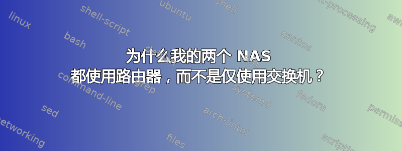 为什么我的两个 NAS 都使用路由器，而不是仅使用交换机？