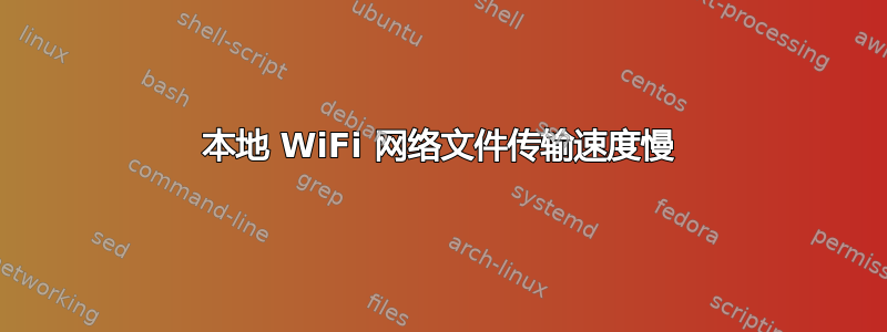 本地 WiFi 网络文件传输速度慢