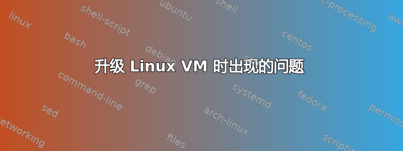 升级 Linux VM 时出现的问题