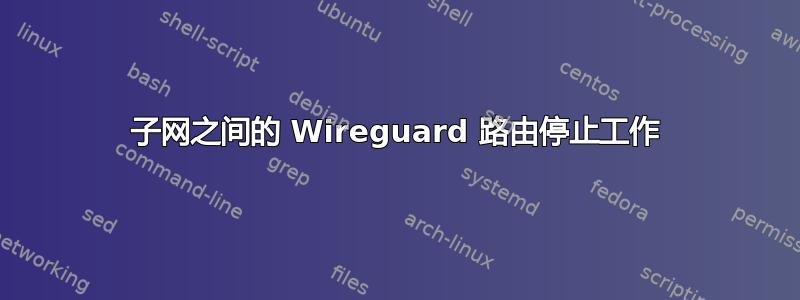 子网之间的 Wireguard 路由停止工作