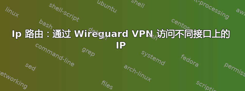 Ip 路由：通过 Wireguard VPN 访问不同接口上的 IP