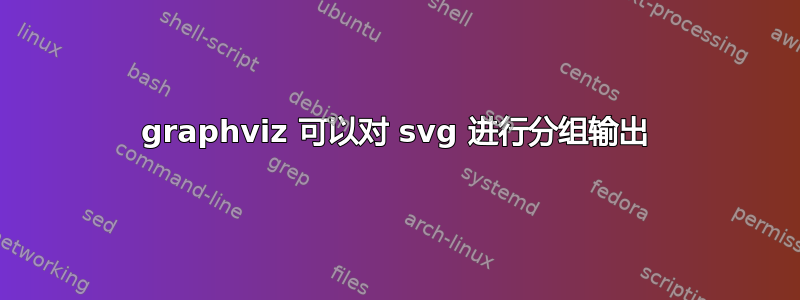 graphviz 可以对 svg 进行分组输出