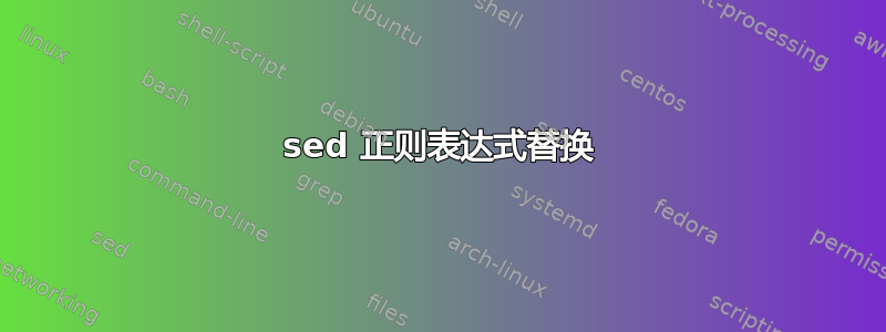 sed 正则表达式替换