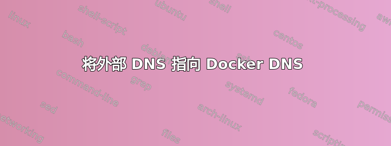 将外部 DNS 指向 Docker DNS