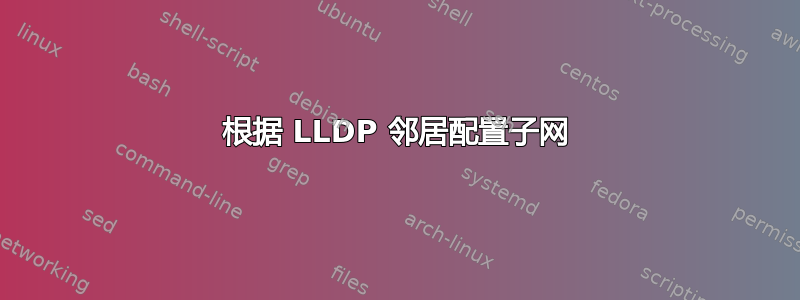 根据 LLDP 邻居配置子网