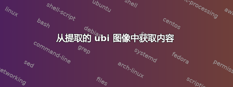 从提取的 ubi 图像中获取内容