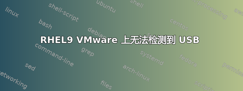 RHEL9 VMware 上无法检测到 USB