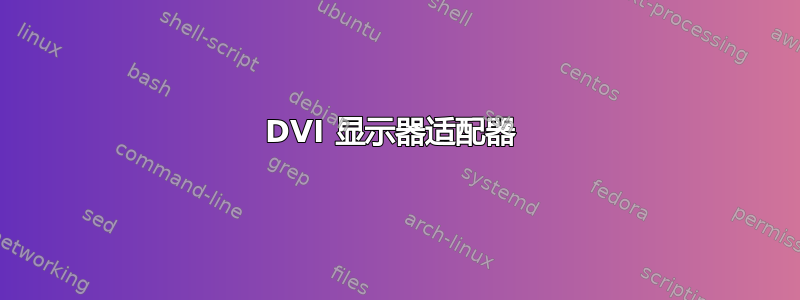 DVI 显示器适配器 