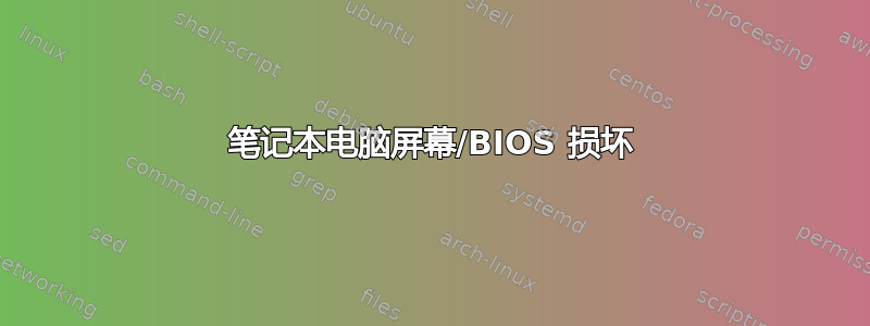 笔记本电脑屏幕/BIOS 损坏