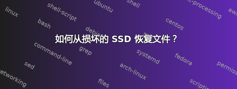 如何从损坏的 SSD 恢复文件？