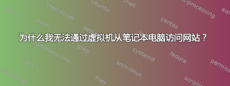 为什么我无法通过虚拟机从笔记本电脑访问网站？