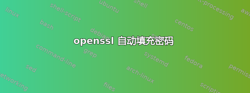 openssl 自动填充密码