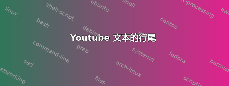 Youtube 文本的行尾