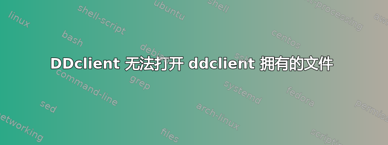 DDclient 无法打开 ddclient 拥有的文件