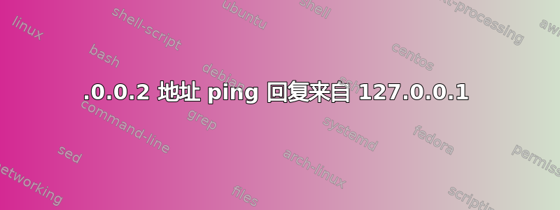 127.0.0.2 地址 ping 回复来自 127.0.0.1